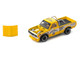 Datsun Pandem 620 Pickup Truck MoonEyes Yellow with White Sides and Graphics 1/64 Diecast Model Car Pop Race PR640250