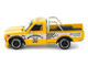 Datsun Pandem 620 Pickup Truck MoonEyes Yellow with White Sides and Graphics 1/64 Diecast Model Car Pop Race PR640250