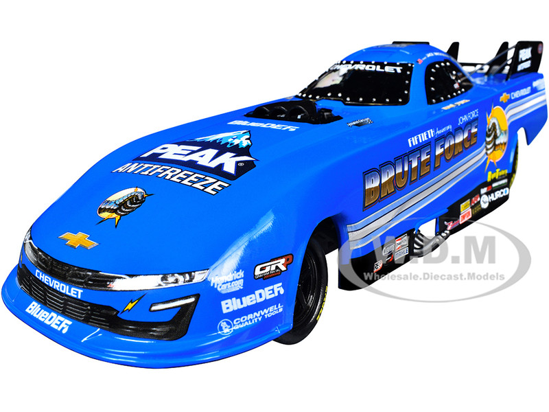 Chevrolet Camaro SS NHRA Funny Car Jack Beckman Brute Force Tribute 2025 John Force Racing Limited Edition 1/24 Diecast Model Auto World AWN051