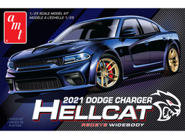 Skill 2 Model Kit 2021 Dodge Charger Hellcat Redeye Widebody 1/25 Scale Model AMT AMT1325