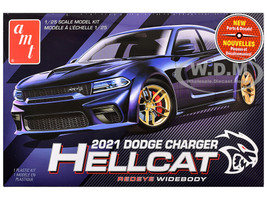 Skill 2 Model Kit 2021 Dodge Charger Hellcat Redeye Widebody 1/25 Scale Model AMT AMT1325