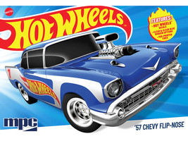 Skill 2 Model Kit 1957 Chevrolet Sedan Flip Nose Hot Wheels 1/25 Scale Model MPC MPC1031