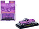 1979 Chevrolet Silverado Stepside Pickup Truck Pink with Purple Top and Graphics Limited Edition to 9350 pieces Worldwide 1/64 Diecast Model Car M2 Machines 31500-MJS89