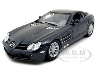Mercedes Mclaren SLR Metallic Black 1/24 Diecast Model Car