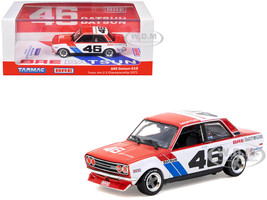 Datsun 510 #46 John Morton "Brock Racing Enterprises Winner Trans Am 2 5 Championship 1971 Hobby64 Series 1/64 Diecast Model Car Tarmac Works T64-052-71BRE46