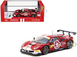 Ferrari 488 GT3 #52 Chen Weian Harmony Racing Macau GT Cup 2023 Hobby64 Series 1/64 Diecast Model Car Tarmac Works T64-072-23MGP52