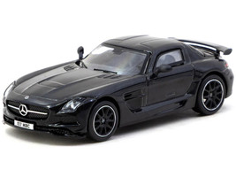 Mercedes Benz SLS AMG Coupe Black Series Black Metallic Global64 Series 1/64 Diecast Model Tarmac Works T64G-027-BK