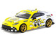 Toyota GR86 RHD Right Hand Drive MoonEyes White with Yellow Flames and Graphics Global64 Series 1/64 Diecast Model Tarmac Works T64G-038-MOON