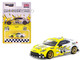 Toyota GR86 RHD Right Hand Drive MoonEyes White with Yellow Flames and Graphics Global64 Series 1/64 Diecast Model Tarmac Works T64G-038-MOON