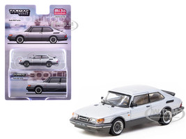 Saab 900 Turbo Silver Metallic Global64 Series 1/64 Diecast Model Tarmac Works T64G-056-SL