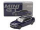 BMW i7 xDrive60 Tanzanite Blue Metallic with Sun Roof Limited Edition 1/64 Diecast Model Car Mini GT MGT01111
