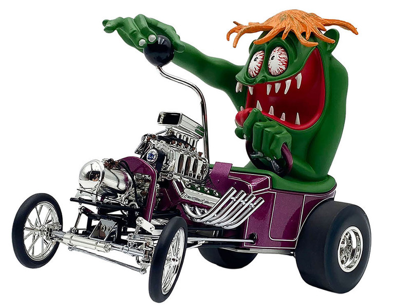 Rat Fink T Bucket Mother s Worry Purple Metallic with Figure Limited Edition to 516 pieces Worldwide 1/18 Diecast Model Car ACME A1800816