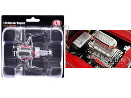 Chevrolet Gasser Engine Replica from Chevrolet Corvette Gasser 1/18 Model ACME A1800935E
