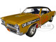 1966 Pontiac GTO Car Craft Magazine Test Car Gold Metallic with Black Top and Graphics Limited Edition to 300 pieces Worldwide 1/18 Diecast Model Car ACME A1801228