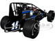 Winged Sprint Car #14CC Corey Day Blue Version Driven 2 Save Lives Jason Meyers Racing (2025) 1/18 Diecast Model Car ACME A1825013