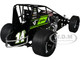 Winged Sprint Car #14CC Corey Day Green Version Driven 2 Save Lives Jason Meyers Racing 2025 1/18 Diecast Model Car ACME A1825016