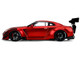 Nissan GT R R35 Liberty Walk Body Kit 2 0 RHD Right Hand Drive Red Metallic with Carbon Hood Pink Slips Series 1/18 Diecast Model Car Jada 36465