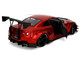 Nissan GT R R35 Liberty Walk Body Kit 2 0 RHD Right Hand Drive Red Metallic with Carbon Hood Pink Slips Series 1/18 Diecast Model Car Jada 36465 Nissan GT R R35 Liberty Walk Body Kit 2 0 RHD Right Hand Drive Red Metallic with Carbon Hood Pink Slips Series 1/18 Diecast Model Car Jada 36465