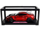 Nissan GT R R35 Liberty Walk Body Kit 2 0 RHD Right Hand Drive Red Metallic with Carbon Hood Pink Slips Series 1/18 Diecast Model Car Jada 36465 Nissan GT R R35 Liberty Walk Body Kit 2 0 RHD Right Hand Drive Red Metallic with Carbon Hood Pink Slips Series 1/18 Diecast Model Car Jada 36465
