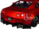 Nissan GT R R35 Liberty Walk Body Kit 2 0 RHD Right Hand Drive Red Metallic with Carbon Hood Pink Slips Series 1/18 Diecast Model Car Jada 36465