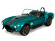 Shelby Cobra 427 MKII Teal Metallic with Gray Stripes Pink Slips Series 1/18 Diecast Model Car Jada 36467