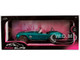 Shelby Cobra 427 MKII Teal Metallic with Gray Stripes Pink Slips Series 1/18 Diecast Model Car Jada 36467