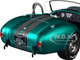 Shelby Cobra 427 MKII Teal Metallic with Gray Stripes Pink Slips Series 1/18 Diecast Model Car Jada 36467