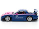 Mazda RX 7 RE Amemiya Widebody RHD Right Hand Drive Blue with Pink Hood and Stripes 1/64 Diecast Model Car Pop Race PR640240 Mazda RX 7 RE Amemiya Widebody RHD Right Hand Drive Blue with Pink Hood and Stripes 1/64 Diecast Model Car Pop Race PR640240