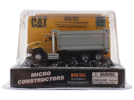 CAT Caterpillar CT660 Dump Truck Yellow Micro Constructor Series Diecast Model Diecast Masters 84522CS