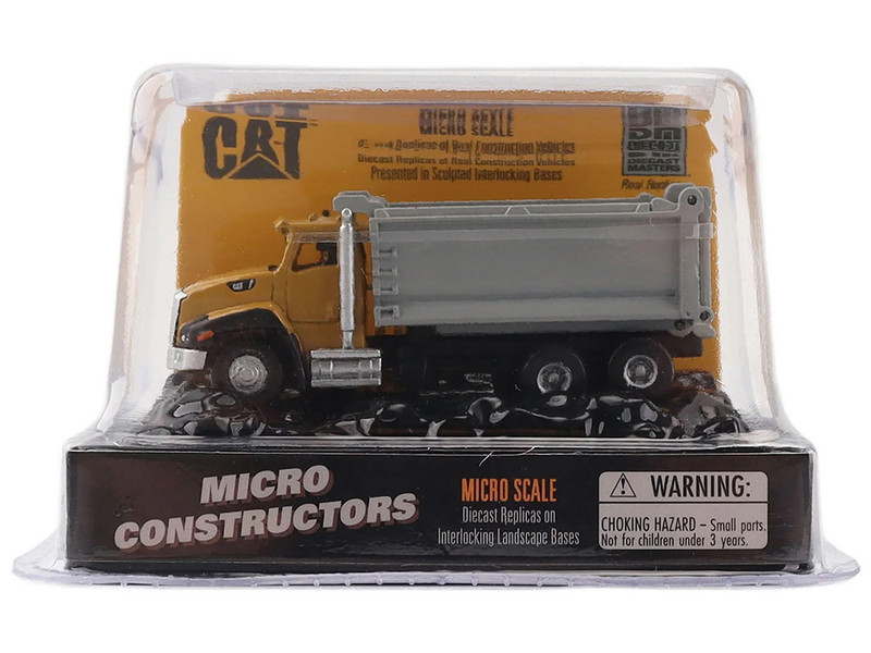 CAT Caterpillar CT660 Dump Truck Yellow Micro Constructor Series Diecast Model Diecast Masters 84522CS