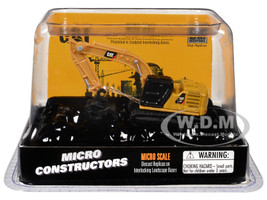 CAT Caterpillar 320 Hydraulic Excavator Grapple Yellow Micro Constructor Series Diecast Model Diecast Masters 85725CS