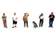 Curbside Crowd 6 piece Diecast Figure Set 6 Figures Limited Edition for 1/64 Scale Models American Diorama AD-2429MJ