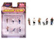 Curbside Crowd 6 piece Diecast Figure Set 6 Figures Limited Edition for 1/64 Scale Models American Diorama AD-2429MJ