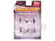Curbside Crowd 6 piece Diecast Figure Set 6 Figures Limited Edition for 1/64 Scale Models American Diorama AD-2429MJ