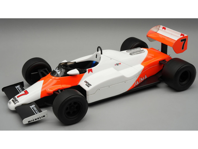 McLaren MP4 1C #7 John Watson Winner Formula One F1 United States GP West 1983 with Display Case Mythos Series Limited Edition to 35 pieces 1/18 Model Car Tecnomodel TM18-385A