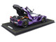 2012 Ferrari LaFerrari Purple Dubai Metallic Viola Vio with Black Top With Display Case Limited Edition to 300 pieces Worldwide 1/18 Diecast Model Car BBR BBR182237DIE