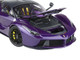 2012 Ferrari LaFerrari Purple Dubai Metallic Viola Vio with Black Top With Display Case Limited Edition to 300 pieces Worldwide 1/18 Diecast Model Car BBR BBR182237DIE