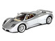 Pagani Zonda C12 Silver Metallic VIN 001 20th Anniversary Restoration with DISPLAY CASE Limited Edition to 199 pieces Worldwide 1/18 Model Car BBR P18170A