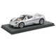Pagani Zonda C12 Silver Metallic VIN 001 20th Anniversary Restoration with DISPLAY CASE Limited Edition to 199 pieces Worldwide 1/18 Model Car BBR P18170A