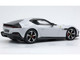 Ferrari 12Cilindri Bianco Artico Artic White with Black Top with DISPLAY CASE Limited Edition to 48 pieces Worldwide 1/18 Model Car BBR P18248B