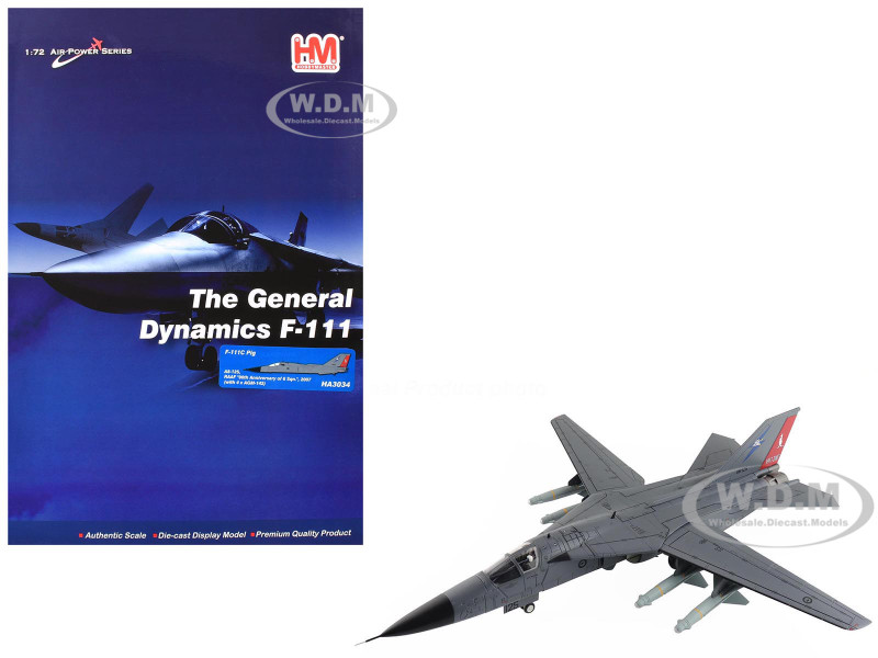 General Dynamics F 111C Pig Aircraft 90th Anniversary of No. 6 Squadron 2007 Royal Australian Air Force  Air Power Series 1/72 Diecast Model Hobby Master HA3034