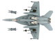 Boeing F A 18E Super Hornet Fighter Aircraft Dagger Team with decals United States Navy Air Power Series 1/72 Diecast Model Hobby Master HA5140B