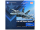 Boeing F A 18F Super Hornet Fighter Aircraft 165875 Green Hornet VX 23 Salty Dogs NAS Patuxent River 2011 United States Navy Air Power Series 1/72 Diecast Model Hobby Master HA5142