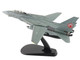 Grumman F 14A Tomcat Fighter Aircraft VF 1 with Optional Decals United States Navy Air Power Series 1/72 Diecast Model Hobby Master HA5260