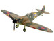 Supermarine Spitfire Mk 1a Fighter Aircraft X4009 Flight Lieutenant P C Hughes 1940 British Royal Air Force Air Power Series 1/48 Diecast Model Hobby Master HA7818