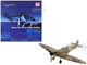 Supermarine Spitfire Mk 1a Fighter Aircraft X4009 Flight Lieutenant P C Hughes 1940 British Royal Air Force Air Power Series 1/48 Diecast Model Hobby Master HA7818