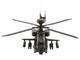 Boeing AH 64E Apache Echo Attack Helicopter ZM714 Middle Wallop 2022 British Army Air Power Series 1/72 Diecast Model Hobby Master HH1220
