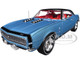 1967 Chevrolet Yenko Camaro YS760 Nantucket Blue Metallic with Black Stripes Black Vinyl Top and Red Interior Muscle Car & Corvette Nationals MCACN American Muscle Series 1/18 Diecast Model Car Auto World AMM1329