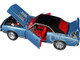 1967 Chevrolet Yenko Camaro YS760 Nantucket Blue Metallic with Black Stripes Black Vinyl Top and Red Interior Muscle Car & Corvette Nationals MCACN American Muscle Series 1/18 Diecast Model Car Auto World AMM1329