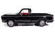 1979 Dodge Adventurer Sweptline Pickup Truck Black with Red Interior American Muscle Series 1/18 Diecast Model Car Auto World AMM1355